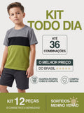 Kit 12 Peças (6 Conjuntos) Sortidos Menino Verão