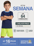 Kit 16 Peças (8 Conjuntos) Sortidos Menino Verão