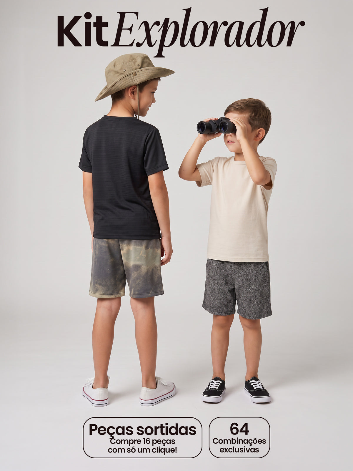Kit 16 Peças (8 Conjuntos) Sortidos Menino Verão